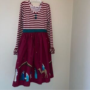 Eleanor Rose 14/16 Garnet Nativity Christmas Holiday